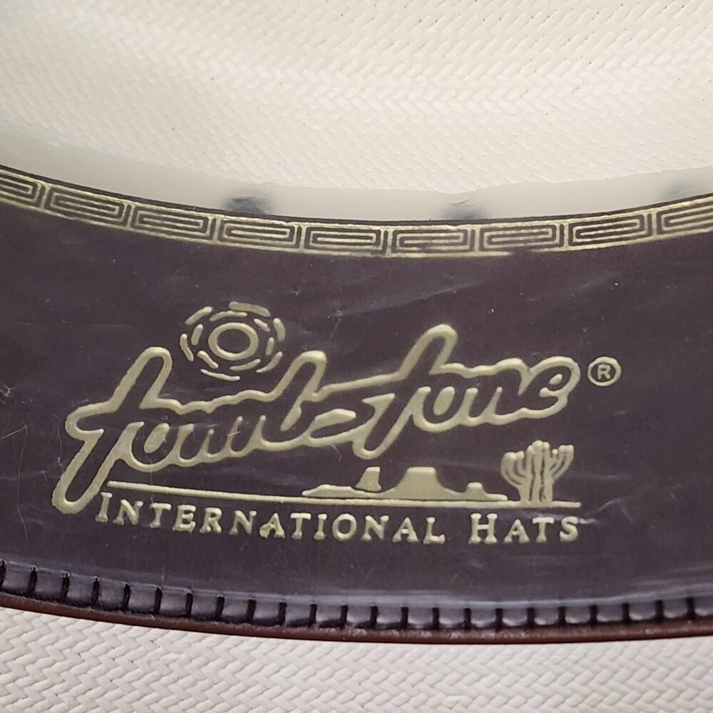 Cowboy Hat Tombstone Maverick Western Ivory White Royalty Plus Wear w Box Size 7 - Picture 3 of 14